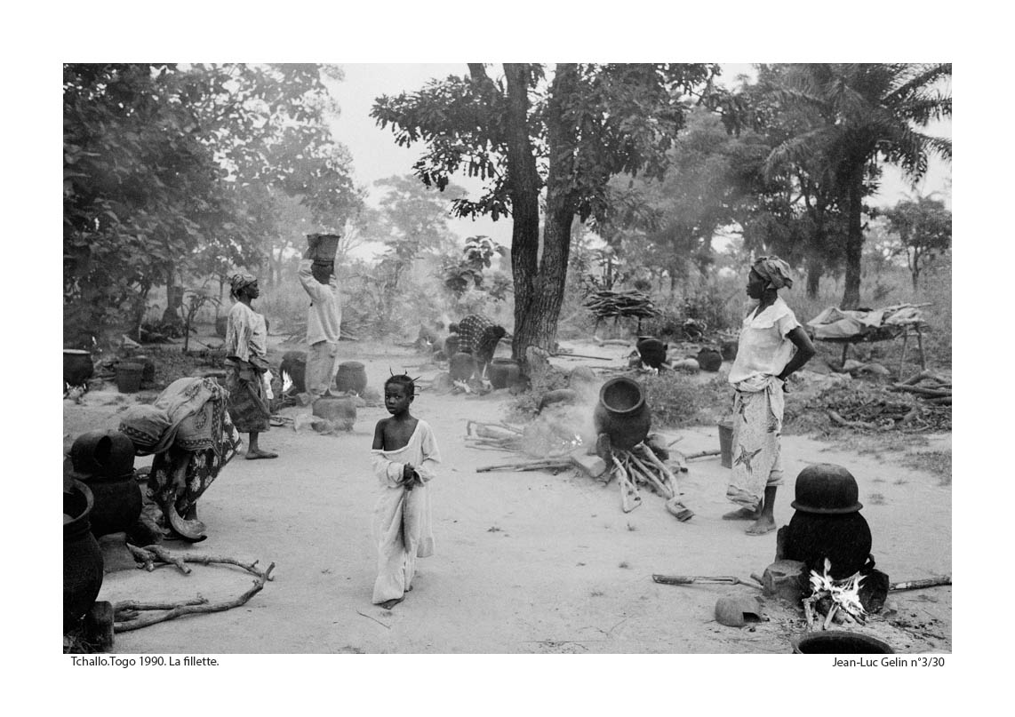 JLG photo N/B la fillette - Tchalo, Togo